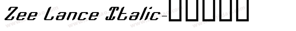 Zee Lance Italic字体转换